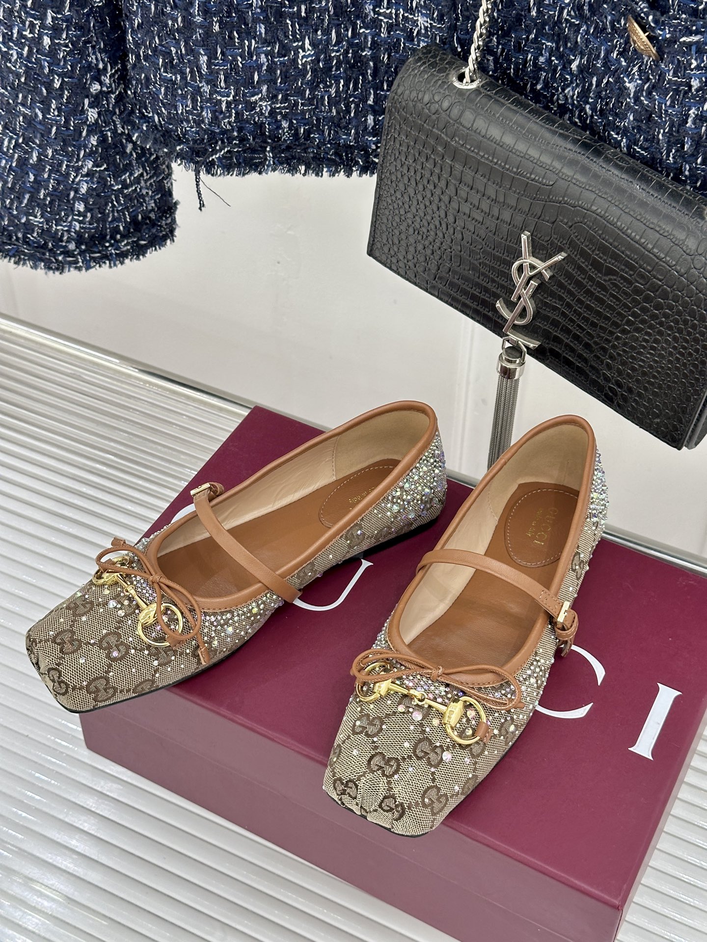 Gucci Gucci/古驰26WF新品马衔扣蝴蝶结