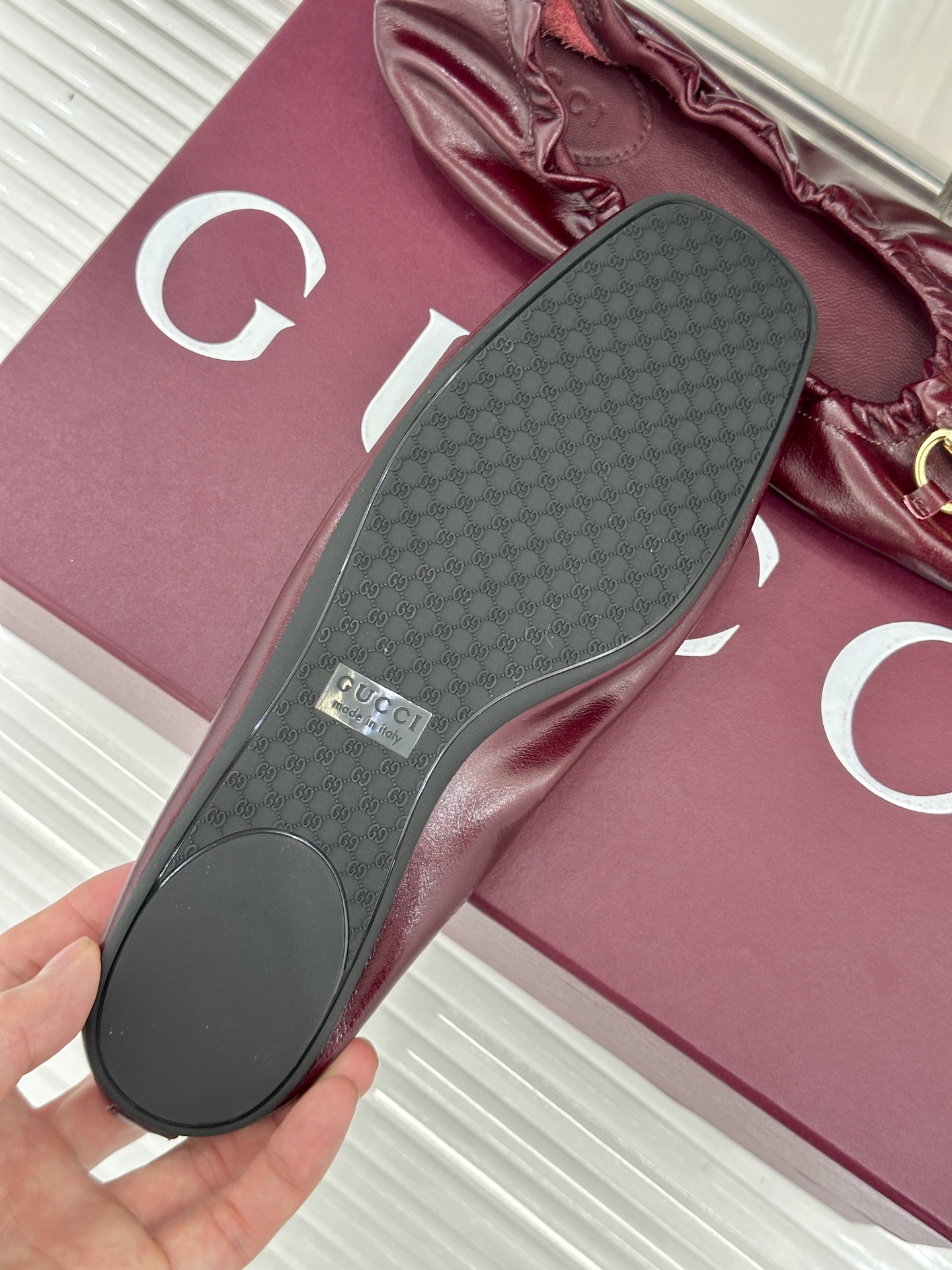 Gucci/古驰26WF新品马衔扣奶奶鞋芭蕾舞鞋将品牌经典底蕴与现代舒适美学甄选顶级小羊皮  质地软糯细