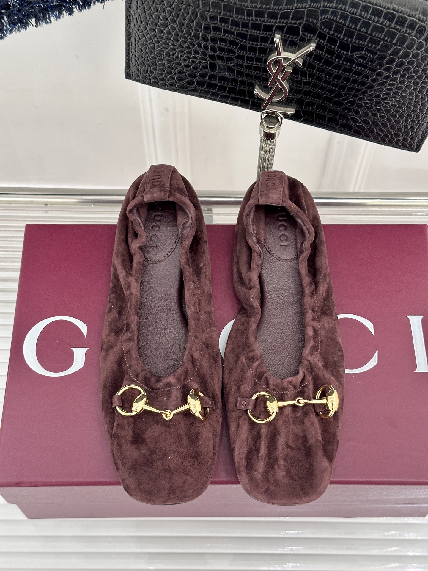 Gucci/古驰26WF新品马衔扣奶奶鞋芭蕾舞鞋将品牌经典底蕴与现代舒适美学甄选顶级小羊皮  质地软糯细