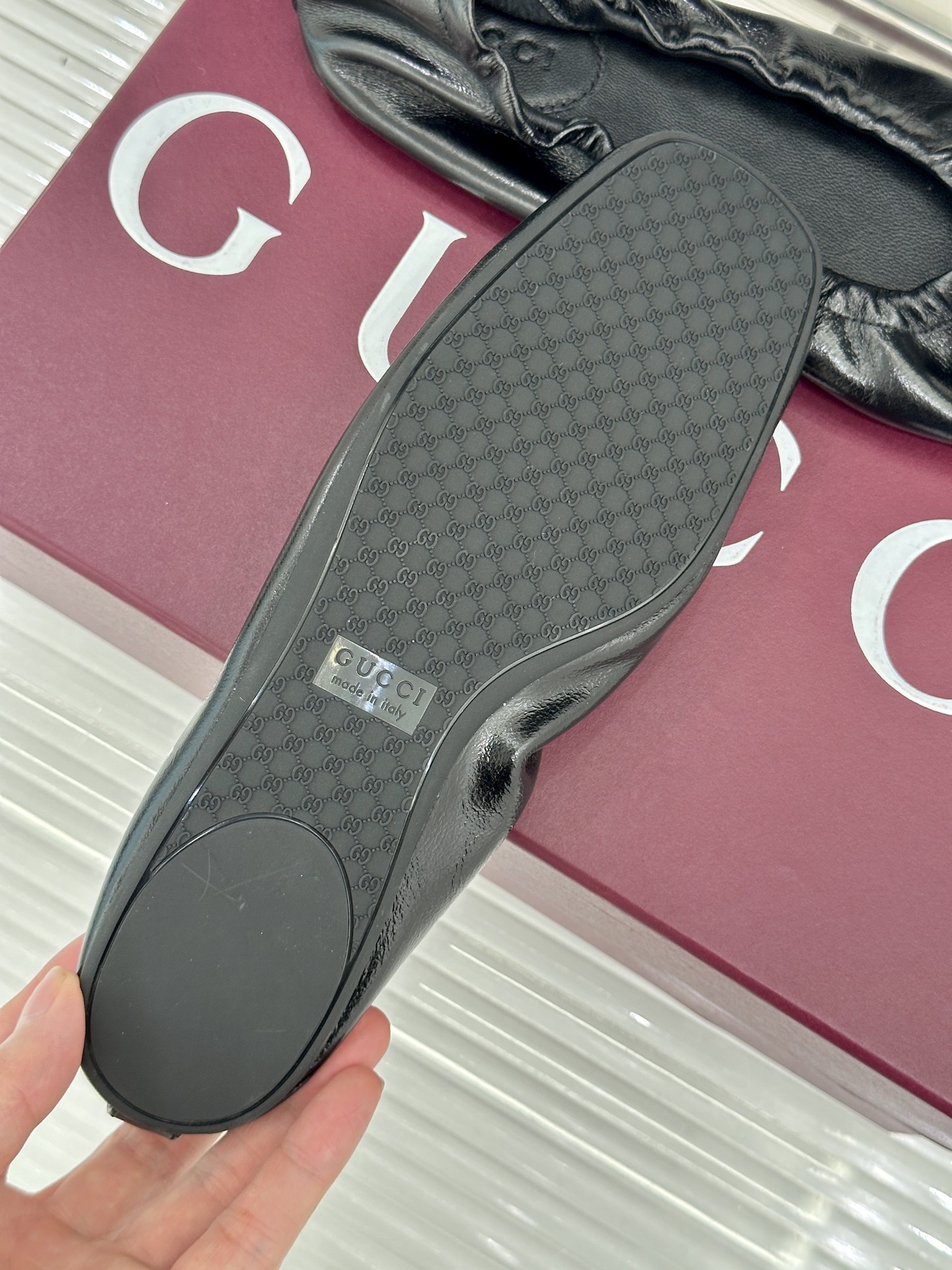 Gucci/古驰26WF新品马衔扣奶奶鞋芭蕾舞鞋将品牌经典底蕴与现代舒适美学甄选顶级小羊皮  质地软糯细