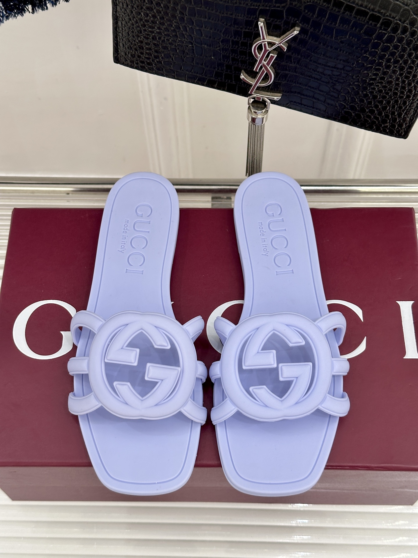 Gucci/古驰26WF新品双G果冻拖鞋续写Lido系列意式海岸风情将70年代典藏符号化作夏日奢适日常 