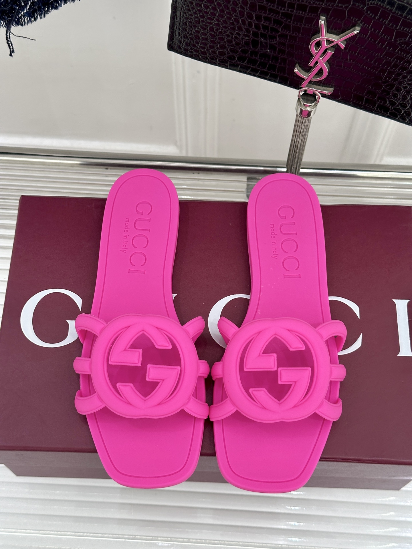 Gucci/古驰26WF新品双G果冻拖鞋续写Lido系列意式海岸风情将70年代典藏符号化作夏日奢适日常 
