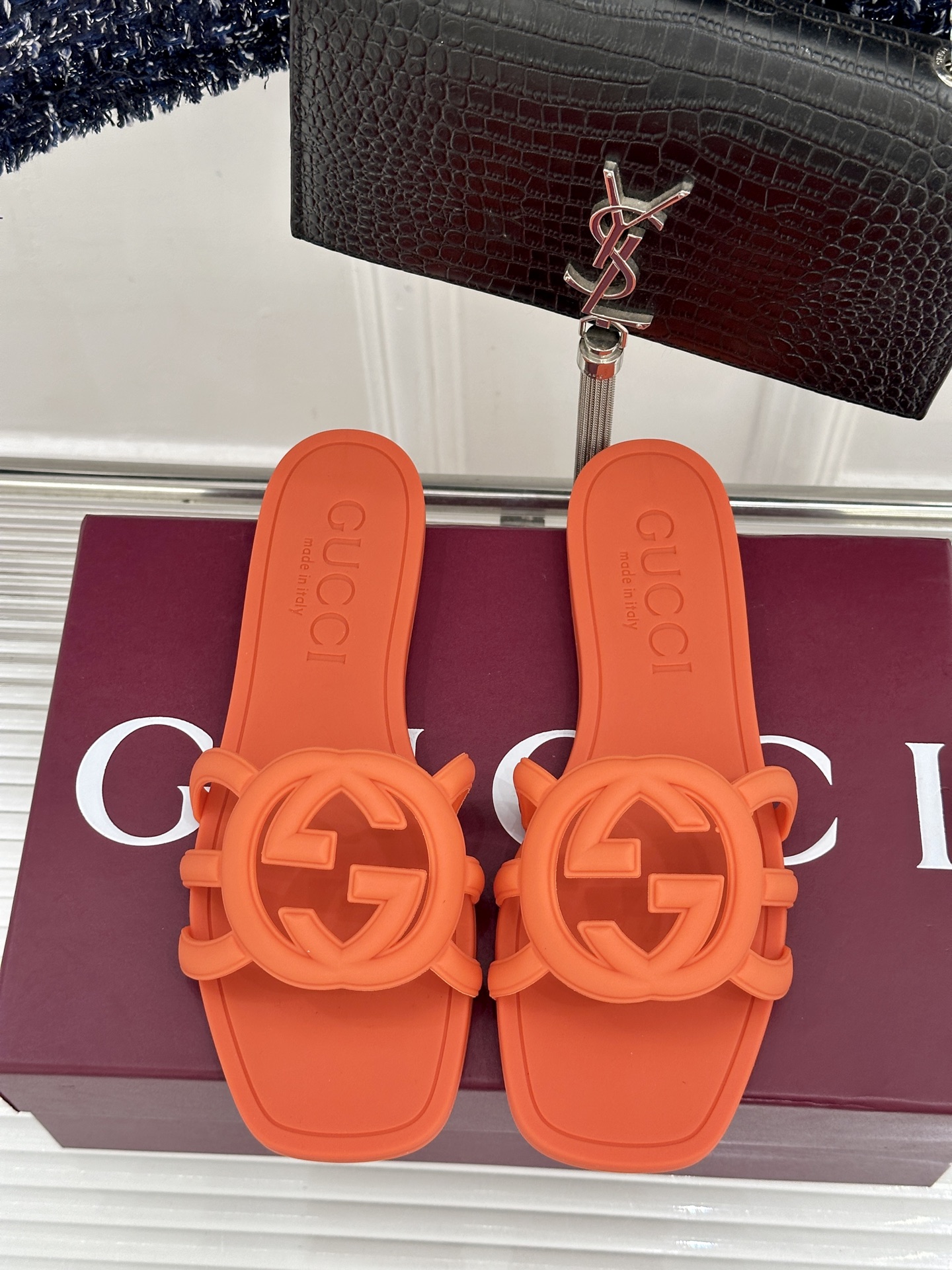 Gucci/古驰26WF新品双G果冻拖鞋续写Lido系列意式海岸风情将70年代典藏符号化作夏日奢适日常 