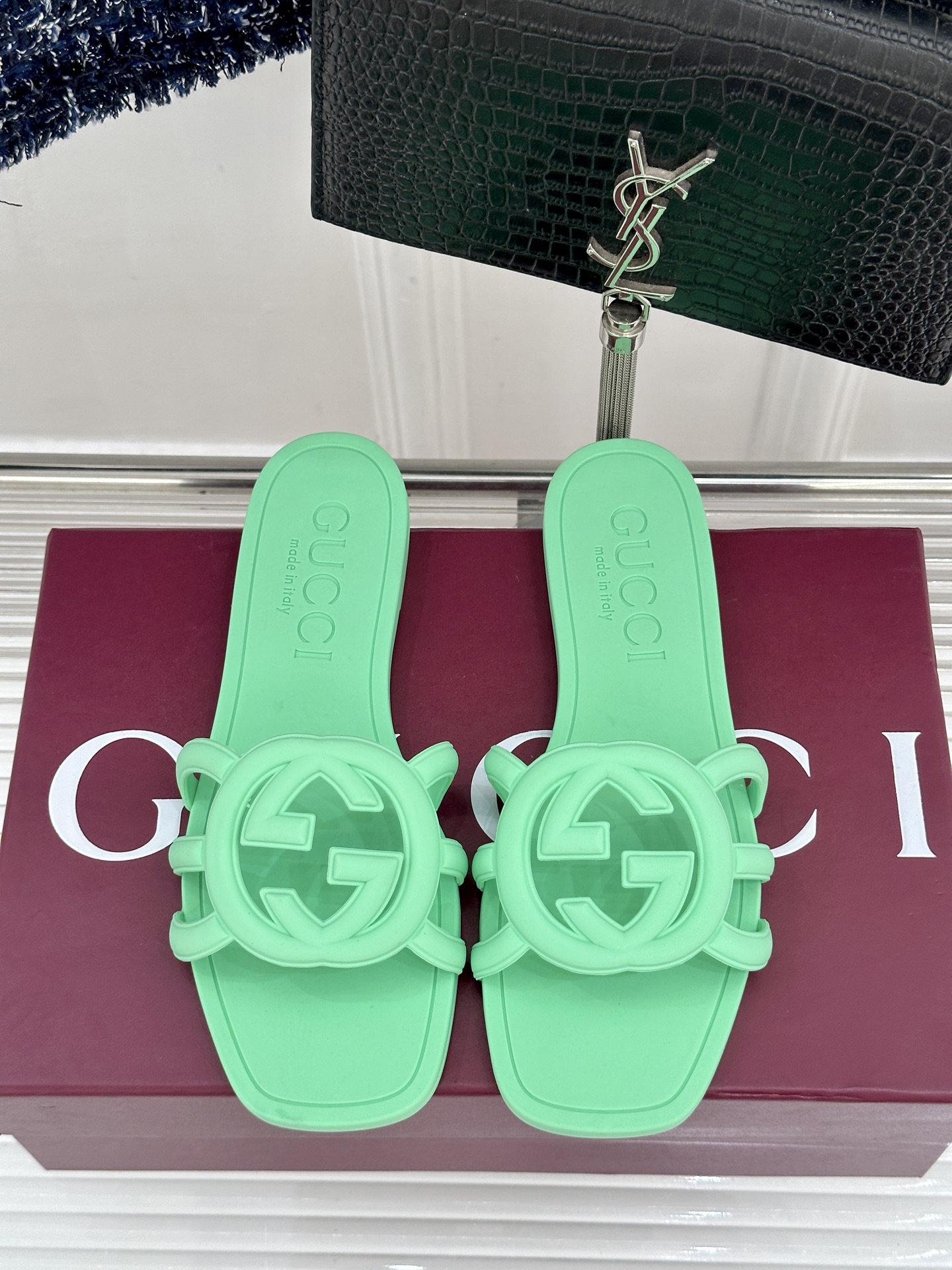 Gucci/古驰26WF新品双G果冻拖鞋续写Lido系列意式海岸风情将70年代典藏符号化作夏日奢适日常 