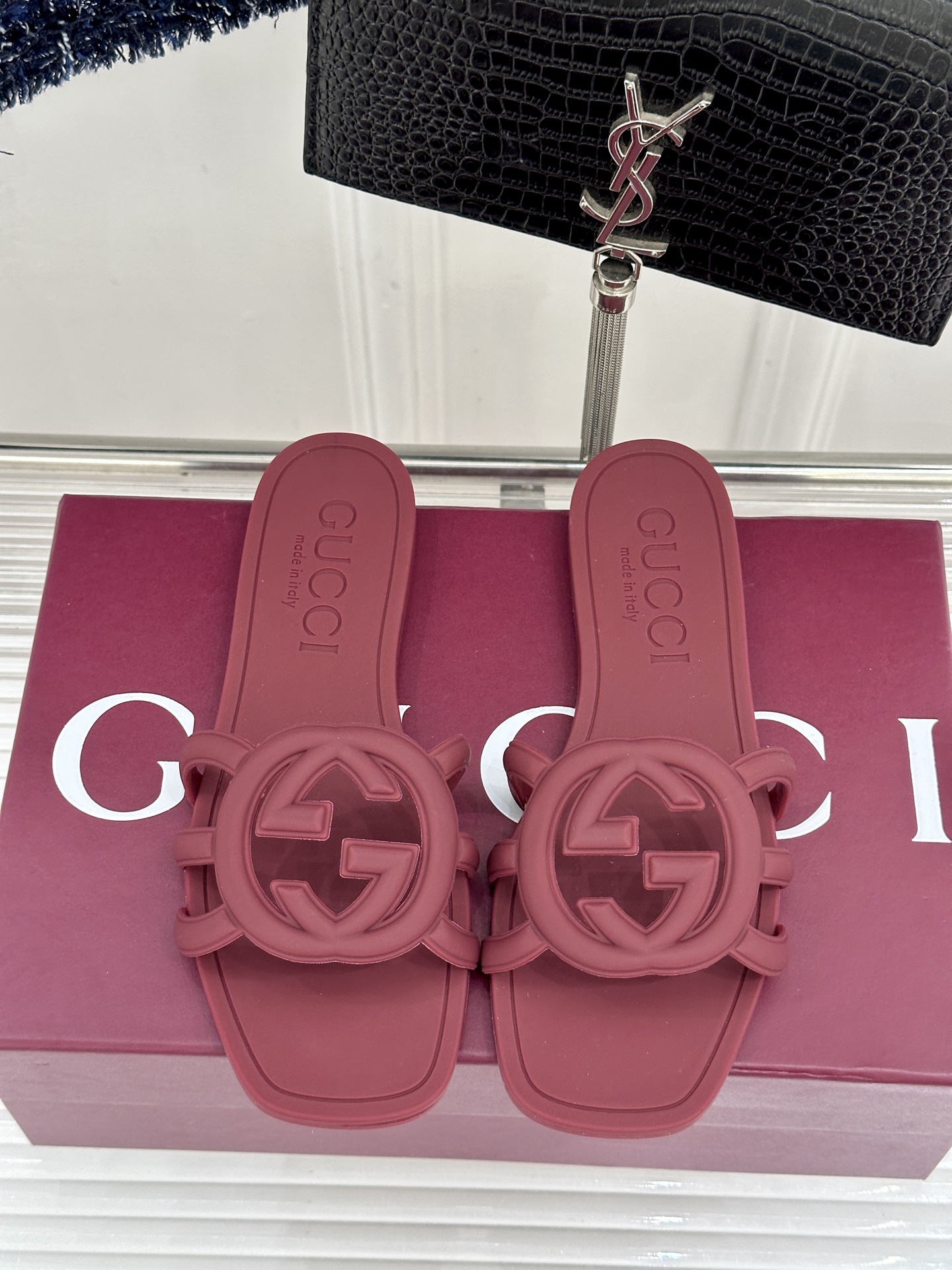 Gucci/古驰26WF新品双G果冻拖鞋续写Lido系列意式海岸风情将70年代典藏符号化作夏日奢适日常 