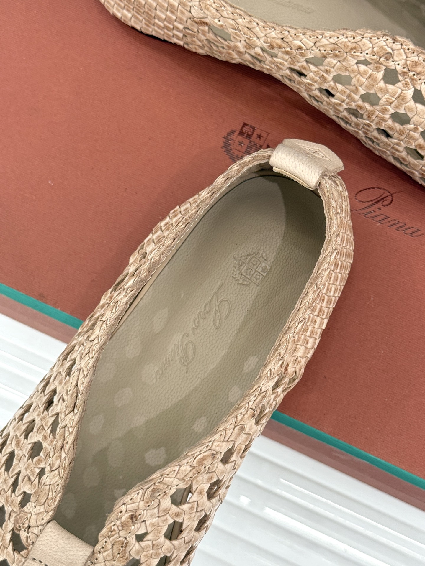 Loro Piana/LP🌾26WF新品编织镂空乐福鞋镂空肌理自带呼吸感意大利匠人手工编织小羊皮如云朵般