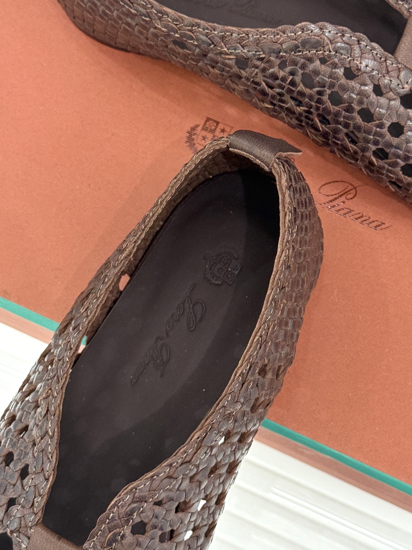 Loro Piana/LP🌾26WF新品编织镂空乐福鞋镂空肌理自带呼吸感意大利匠人手工编织小羊皮如云朵般