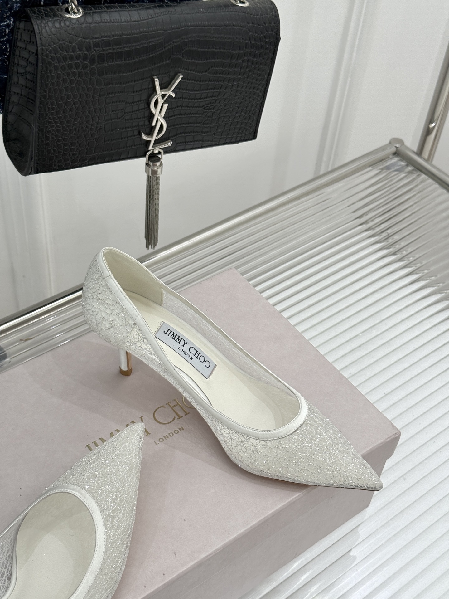 Jimmy Choo/吉米周26WF新品棉花糖尖头高跟鞋软弹鞋垫如踩云端尖头瞬间拉长腿型奶fufu配色温