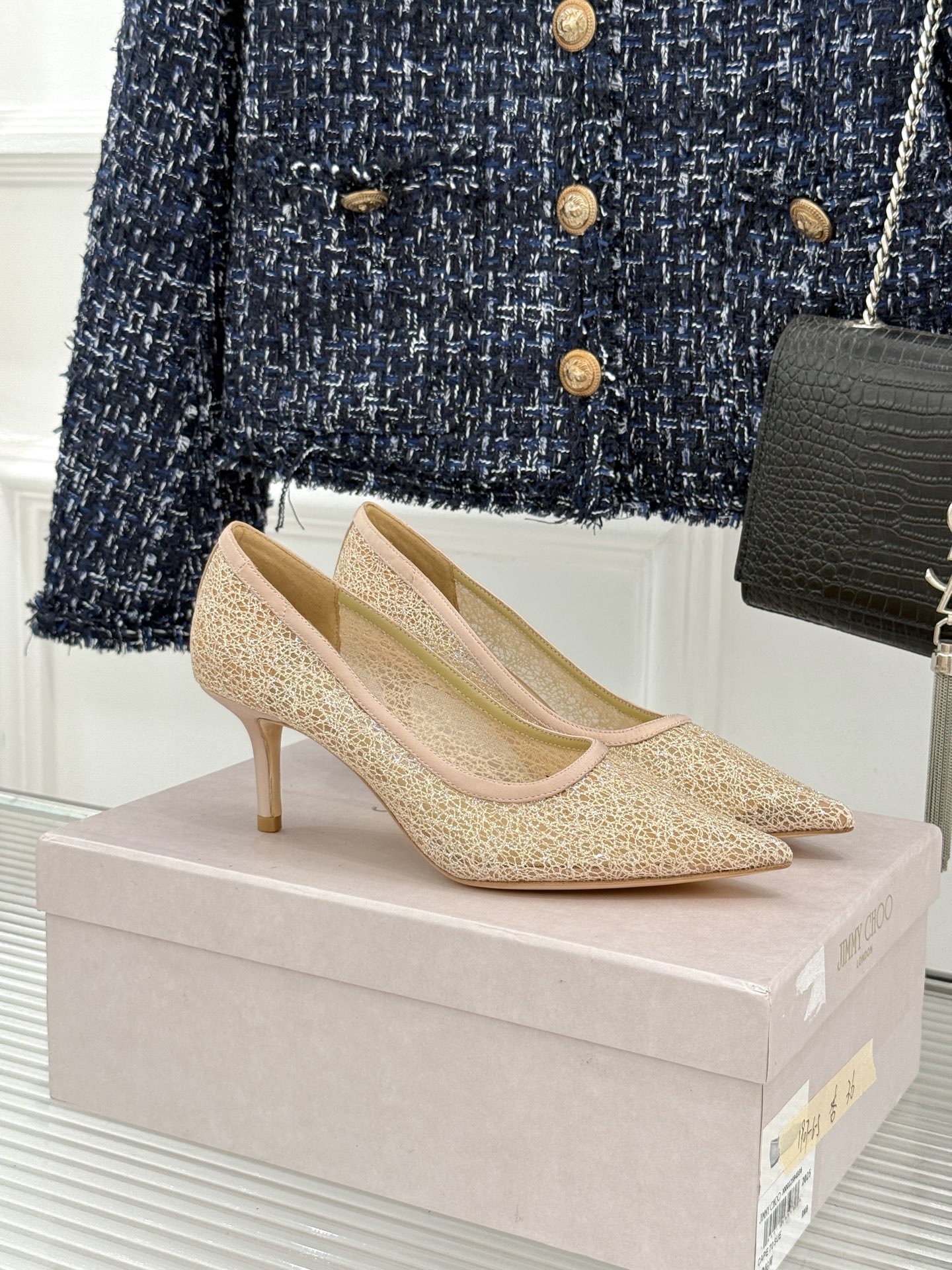 Jimmy Choo/吉米周26WF新品棉花糖尖头高跟鞋软弹鞋垫如踩云端尖头瞬间拉长腿型奶fufu配色温 Jimmy Choo/吉米周26WF新品棉花糖尖头高跟鞋软弹鞋垫如踩云端尖头瞬间拉长腿型奶fufu配色温