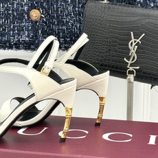 Gucci/古驰26WF新品一字带金属跟高跟凉鞋金属细跟折射冷冽光泽一字带勾勒足弓柔媚曲线杏仁头温柔包容 Gucci/古驰26WF新品一字带金属跟高跟凉鞋金属细跟折射冷冽光泽一字带勾勒足弓柔媚曲线杏仁头温柔包容