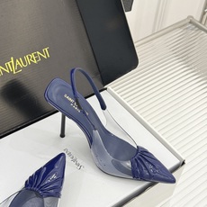(原版飞机+10)Saint Laurent /圣罗兰YSL26WF新品胶片褶皱尖头后空高跟凉鞋冷艳御姐 (原版飞机+10)Saint Laurent /圣罗兰YSL26WF新品胶片褶皱尖头后空高跟凉鞋冷艳御姐