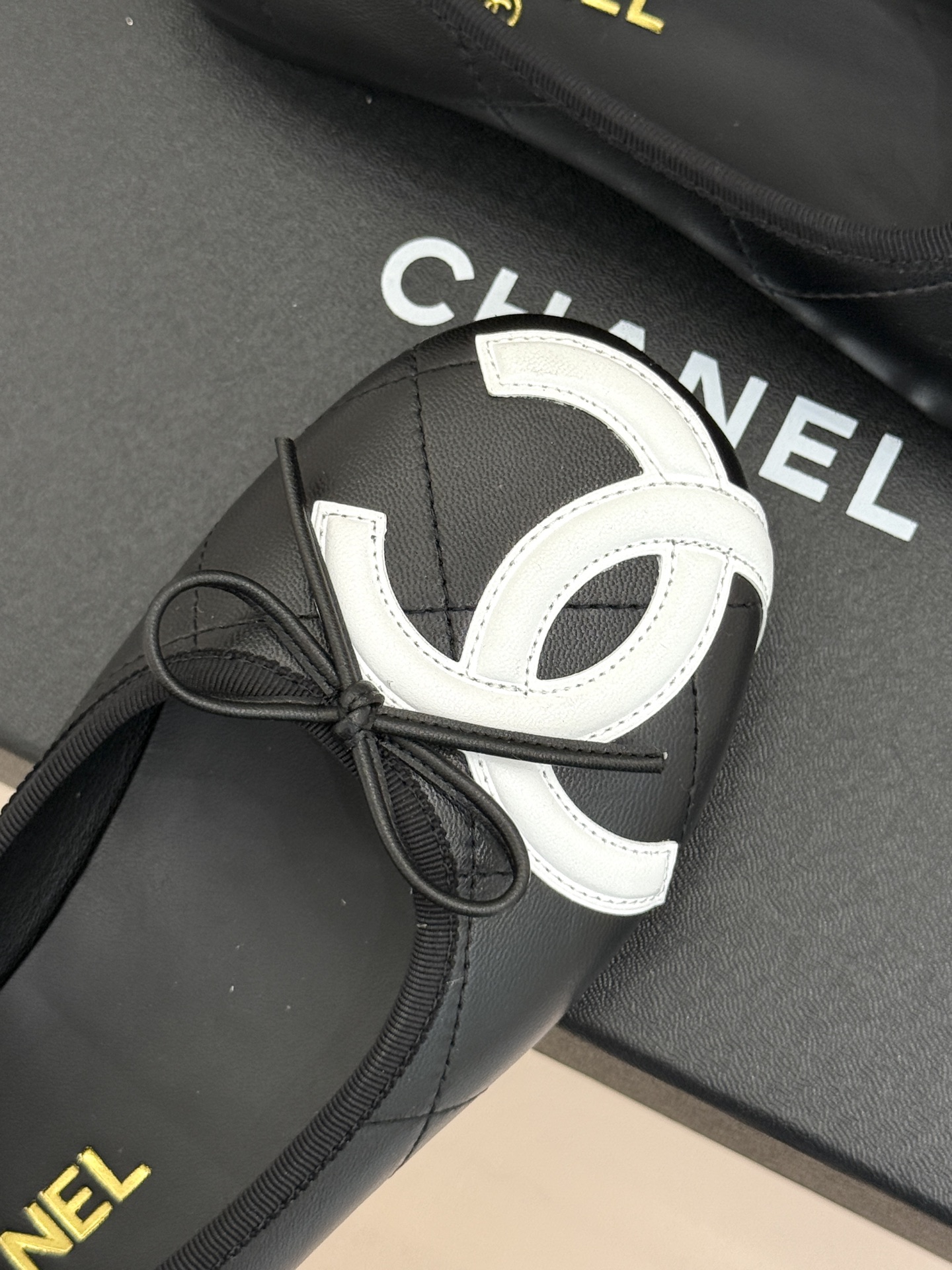CHANE*｜小香经典大双C菱格蝴蝶结芭蕾舞鞋大双C蝴蝶结太戳心菱格纹藏着老匠手作温真皮大底软到心坎里圆