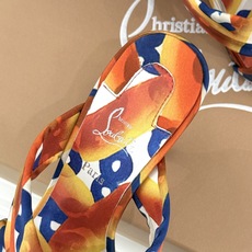 ChristinLouboutin/CL26WF新品彩色真丝交叉带高跟拖鞋彩色真丝泛着珍珠光泽交叉带缠绕 ChristinLouboutin/CL26WF新品彩色真丝交叉带高跟拖鞋彩色真丝泛着珍珠光泽交叉带缠绕