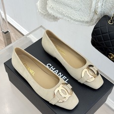 CHANE*|小香26M新品走秀金属大双C扣方头平底单鞋Chanel 走秀金属大双C单鞋小香系列走秀王炸 CHANE*|小香26M新品走秀金属大双C扣方头平底单鞋Chanel 走秀金属大双C单鞋小香系列走秀王炸