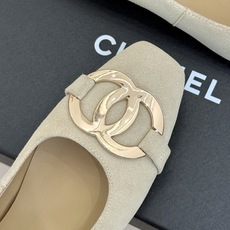 CHANE*|小香26M新品走秀金属大双C扣方头平底单鞋Chanel 走秀金属大双C单鞋小香系列走秀王炸 CHANE*|小香26M新品走秀金属大双C扣方头平底单鞋Chanel 走秀金属大双C单鞋小香系列走秀王炸
