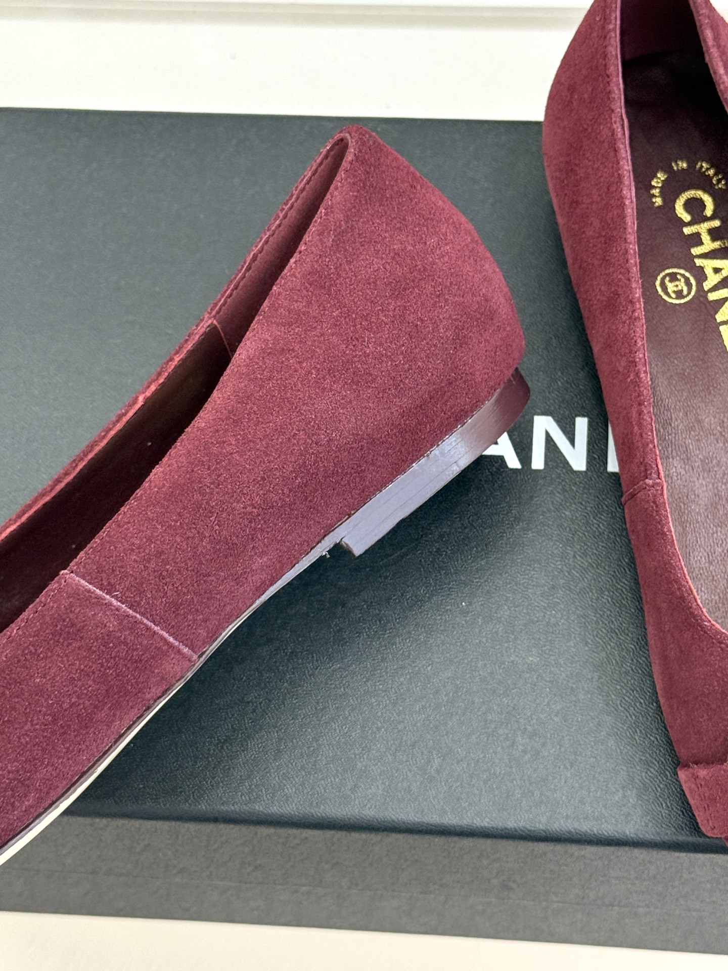 CHANE*｜小香26M新品走秀金属大双C扣方头平底单鞋Chanel 走秀金属大双C单鞋小香系列走秀王炸