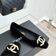 CHANE*|小香26M新品走秀金属大双C扣方头平底单鞋Chanel 走秀金属大双C单鞋小香系列走秀王炸 CHANE*|小香26M新品走秀金属大双C扣方头平底单鞋Chanel 走秀金属大双C单鞋小香系列走秀王炸