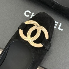CHANE*|小香26M新品走秀金属大双C扣方头平底单鞋Chanel 走秀金属大双C单鞋小香系列走秀王炸 CHANE*|小香26M新品走秀金属大双C扣方头平底单鞋Chanel 走秀金属大双C单鞋小香系列走秀王炸