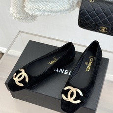CHANE*|小香26M新品走秀金属大双C扣方头平底单鞋Chanel 走秀金属大双C单鞋小香系列走秀王炸 CHANE*|小香26M新品走秀金属大双C扣方头平底单鞋Chanel 走秀金属大双C单鞋小香系列走秀王炸