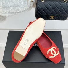 CHANE*|小香26M新品走秀金属大双C扣方头平底单鞋Chanel 走秀金属大双C单鞋小香系列走秀王炸 CHANE*|小香26M新品走秀金属大双C扣方头平底单鞋Chanel 走秀金属大双C单鞋小香系列走秀王炸