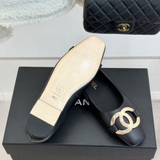 CHANE*|小香26M新品走秀金属大双C扣方头平底单鞋Chanel 走秀金属大双C单鞋小香系列走秀王炸 CHANE*|小香26M新品走秀金属大双C扣方头平底单鞋Chanel 走秀金属大双C单鞋小香系列走秀王炸