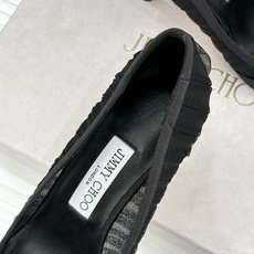 Jimmy Choo/吉米周JC26WF新品蝴蝶结尖头平底高跟鞋单鞋吉米周春夏仙女本命鞋真丝网纱漾着朦胧 Jimmy Choo/吉米周JC26WF新品蝴蝶结尖头平底高跟鞋单鞋吉米周春夏仙女本命鞋真丝网纱漾着朦胧