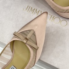 Jimmy Choo/吉米周JC26WF新品蝴蝶结尖头平底高跟鞋单鞋吉米周春夏仙女本命鞋真丝网纱漾着朦胧 Jimmy Choo/吉米周JC26WF新品蝴蝶结尖头平底高跟鞋单鞋吉米周春夏仙女本命鞋真丝网纱漾着朦胧