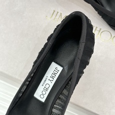 Jimmy Choo/吉米周JC26WF新品蝴蝶结尖头平底高跟鞋单鞋吉米周春夏仙女本命鞋真丝网纱漾着朦胧 Jimmy Choo/吉米周JC26WF新品蝴蝶结尖头平底高跟鞋单鞋吉米周春夏仙女本命鞋真丝网纱漾着朦胧