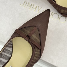 Jimmy Choo/吉米周JC26WF新品蝴蝶结尖头平底高跟鞋单鞋吉米周春夏仙女本命鞋真丝网纱漾着朦胧 Jimmy Choo/吉米周JC26WF新品蝴蝶结尖头平底高跟鞋单鞋吉米周春夏仙女本命鞋真丝网纱漾着朦胧