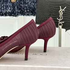 Jimmy Choo/吉米周JC26WF新品蝴蝶结尖头平底高跟鞋单鞋吉米周春夏仙女本命鞋真丝网纱漾着朦胧 Jimmy Choo/吉米周JC26WF新品蝴蝶结尖头平底高跟鞋单鞋吉米周春夏仙女本命鞋真丝网纱漾着朦胧