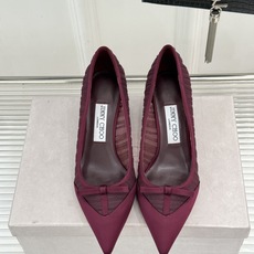 Jimmy Choo/吉米周JC26WF新品蝴蝶结尖头平底高跟鞋单鞋吉米周春夏仙女本命鞋真丝网纱漾着朦胧 Jimmy Choo/吉米周JC26WF新品蝴蝶结尖头平底高跟鞋单鞋吉米周春夏仙女本命鞋真丝网纱漾着朦胧
