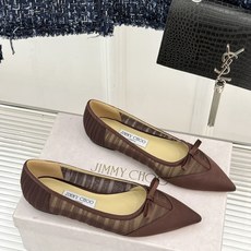 Jimmy Choo/吉米周JC26WF新品蝴蝶结尖头平底高跟鞋单鞋吉米周春夏仙女本命鞋真丝网纱漾着朦胧 Jimmy Choo/吉米周JC26WF新品蝴蝶结尖头平底高跟鞋单鞋吉米周春夏仙女本命鞋真丝网纱漾着朦胧
