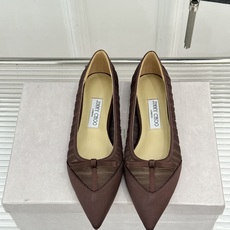 Jimmy Choo/吉米周JC26WF新品蝴蝶结尖头平底高跟鞋单鞋吉米周春夏仙女本命鞋真丝网纱漾着朦胧 Jimmy Choo/吉米周JC26WF新品蝴蝶结尖头平底高跟鞋单鞋吉米周春夏仙女本命鞋真丝网纱漾着朦胧
