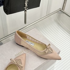 Jimmy Choo/吉米周JC26WF新品蝴蝶结尖头平底高跟鞋单鞋吉米周春夏仙女本命鞋真丝网纱漾着朦胧 Jimmy Choo/吉米周JC26WF新品蝴蝶结尖头平底高跟鞋单鞋吉米周春夏仙女本命鞋真丝网纱漾着朦胧