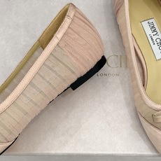 Jimmy Choo/吉米周JC26WF新品蝴蝶结尖头平底高跟鞋单鞋吉米周春夏仙女本命鞋真丝网纱漾着朦胧 Jimmy Choo/吉米周JC26WF新品蝴蝶结尖头平底高跟鞋单鞋吉米周春夏仙女本命鞋真丝网纱漾着朦胧
