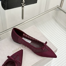 Jimmy Choo/吉米周JC26WF新品蝴蝶结尖头平底高跟鞋单鞋吉米周春夏仙女本命鞋真丝网纱漾着朦胧 Jimmy Choo/吉米周JC26WF新品蝴蝶结尖头平底高跟鞋单鞋吉米周春夏仙女本命鞋真丝网纱漾着朦胧