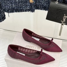 Jimmy Choo/吉米周JC26WF新品蝴蝶结尖头平底高跟鞋单鞋吉米周春夏仙女本命鞋真丝网纱漾着朦胧 Jimmy Choo/吉米周JC26WF新品蝴蝶结尖头平底高跟鞋单鞋吉米周春夏仙女本命鞋真丝网纱漾着朦胧