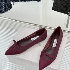 Jimmy Choo/吉米周JC26WF新品蝴蝶结尖头平底高跟鞋单鞋吉米周春夏仙女本命鞋真丝网纱漾着朦胧 Jimmy Choo/吉米周JC26WF新品蝴蝶结尖头平底高跟鞋单鞋吉米周春夏仙女本命鞋真丝网纱漾着朦胧