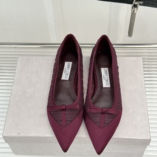 Jimmy Choo/吉米周JC26WF新品蝴蝶结尖头平底高跟鞋单鞋吉米周春夏仙女本命鞋真丝网纱漾着朦胧 Jimmy Choo/吉米周JC26WF新品蝴蝶结尖头平底高跟鞋单鞋吉米周春夏仙女本命鞋真丝网纱漾着朦胧