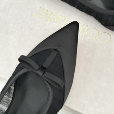 Jimmy Choo/吉米周JC26WF新品蝴蝶结尖头平底高跟鞋单鞋吉米周春夏仙女本命鞋真丝网纱漾着朦胧 Jimmy Choo/吉米周JC26WF新品蝴蝶结尖头平底高跟鞋单鞋吉米周春夏仙女本命鞋真丝网纱漾着朦胧
