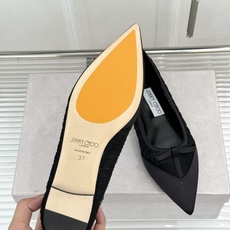 Jimmy Choo/吉米周JC26WF新品蝴蝶结尖头平底高跟鞋单鞋吉米周春夏仙女本命鞋真丝网纱漾着朦胧 Jimmy Choo/吉米周JC26WF新品蝴蝶结尖头平底高跟鞋单鞋吉米周春夏仙女本命鞋真丝网纱漾着朦胧
