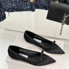 Jimmy Choo/吉米周JC26WF新品蝴蝶结尖头平底高跟鞋单鞋吉米周春夏仙女本命鞋真丝网纱漾着朦胧 Jimmy Choo/吉米周JC26WF新品蝴蝶结尖头平底高跟鞋单鞋吉米周春夏仙女本命鞋真丝网纱漾着朦胧