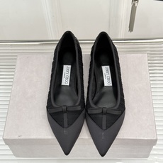 Jimmy Choo/吉米周JC26WF新品蝴蝶结尖头平底高跟鞋单鞋吉米周春夏仙女本命鞋真丝网纱漾着朦胧 Jimmy Choo/吉米周JC26WF新品蝴蝶结尖头平底高跟鞋单鞋吉米周春夏仙女本命鞋真丝网纱漾着朦胧
