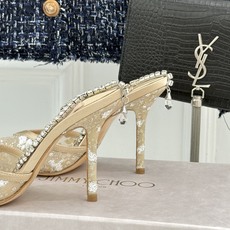 Jimmy Choo/吉米周26WF新品水钻网纱尖头高跟凉鞋谁能拒绝一双自带星光的JC!这款水钻网纱鞋堪 Jimmy Choo/吉米周26WF新品水钻网纱尖头高跟凉鞋谁能拒绝一双自带星光的JC!这款水钻网纱鞋堪