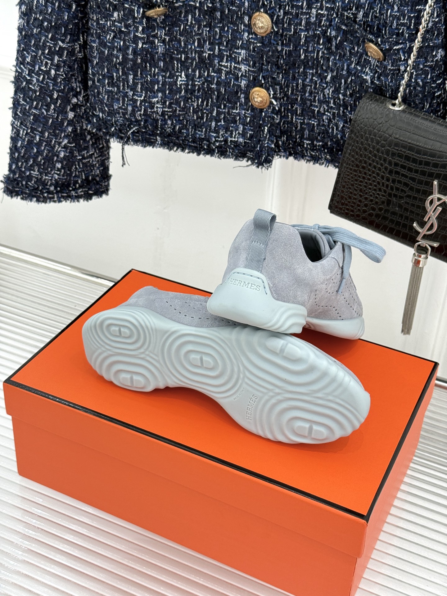 Hermes Style Black Leather Women's Shoes Women's Shoes Women's Shoes detail image 9 from source 786060