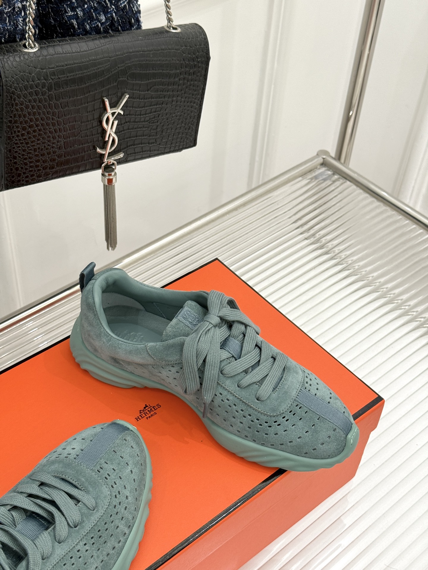 Hermes Style Black Leather Women's Shoes Women's Shoes Women's Shoes detail image 5 from source 786059