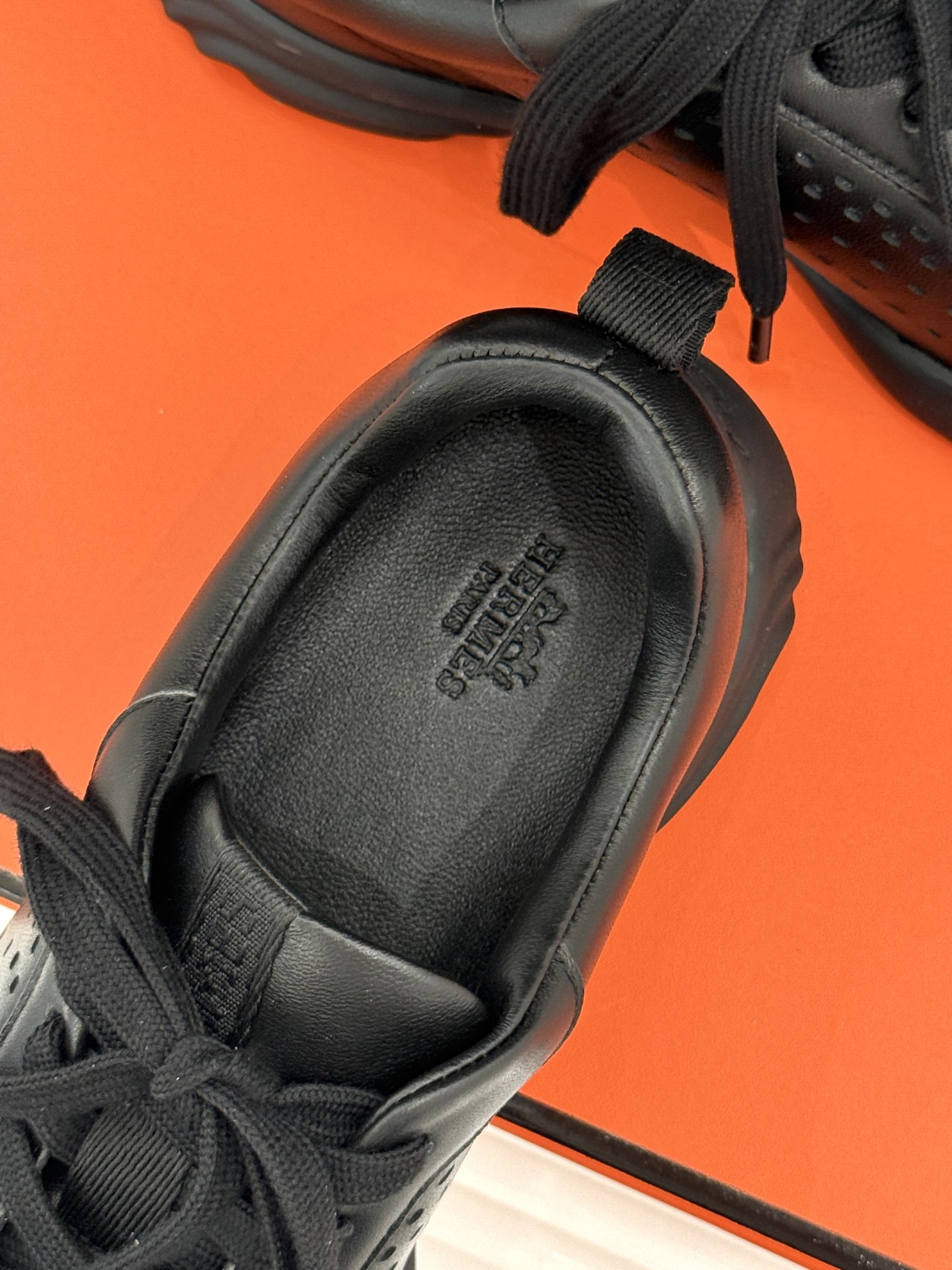 Hermes Style Black Leather Women's Shoes Women's Shoes Women's Shoes detail image 8 from source 786056