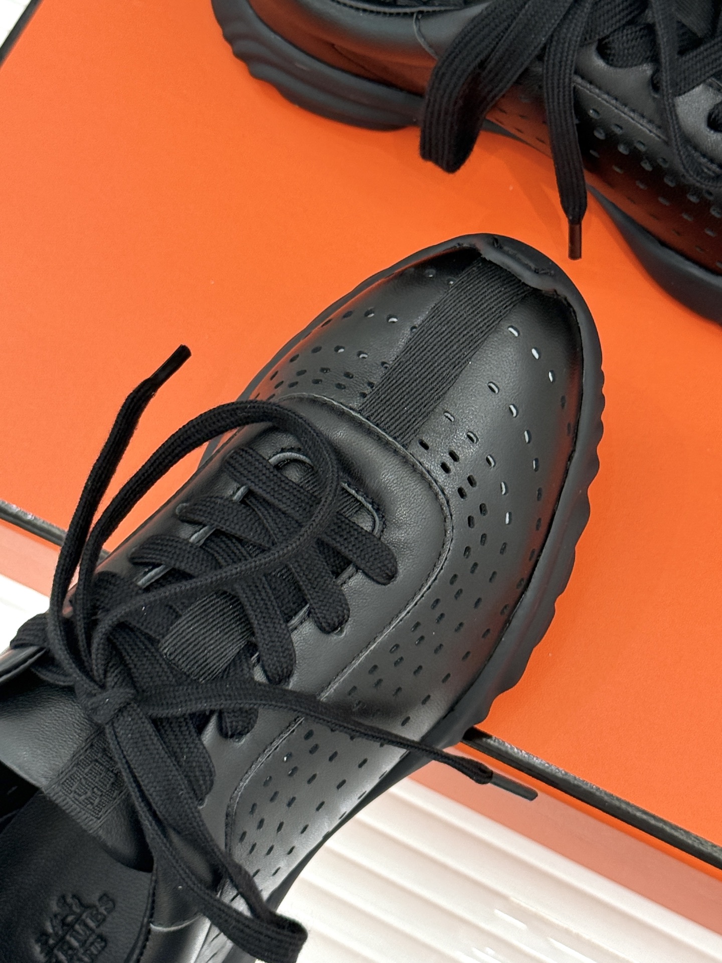 Hermes Style Black Leather Women's Shoes Women's Shoes Women's Shoes detail image 7 from source 786056