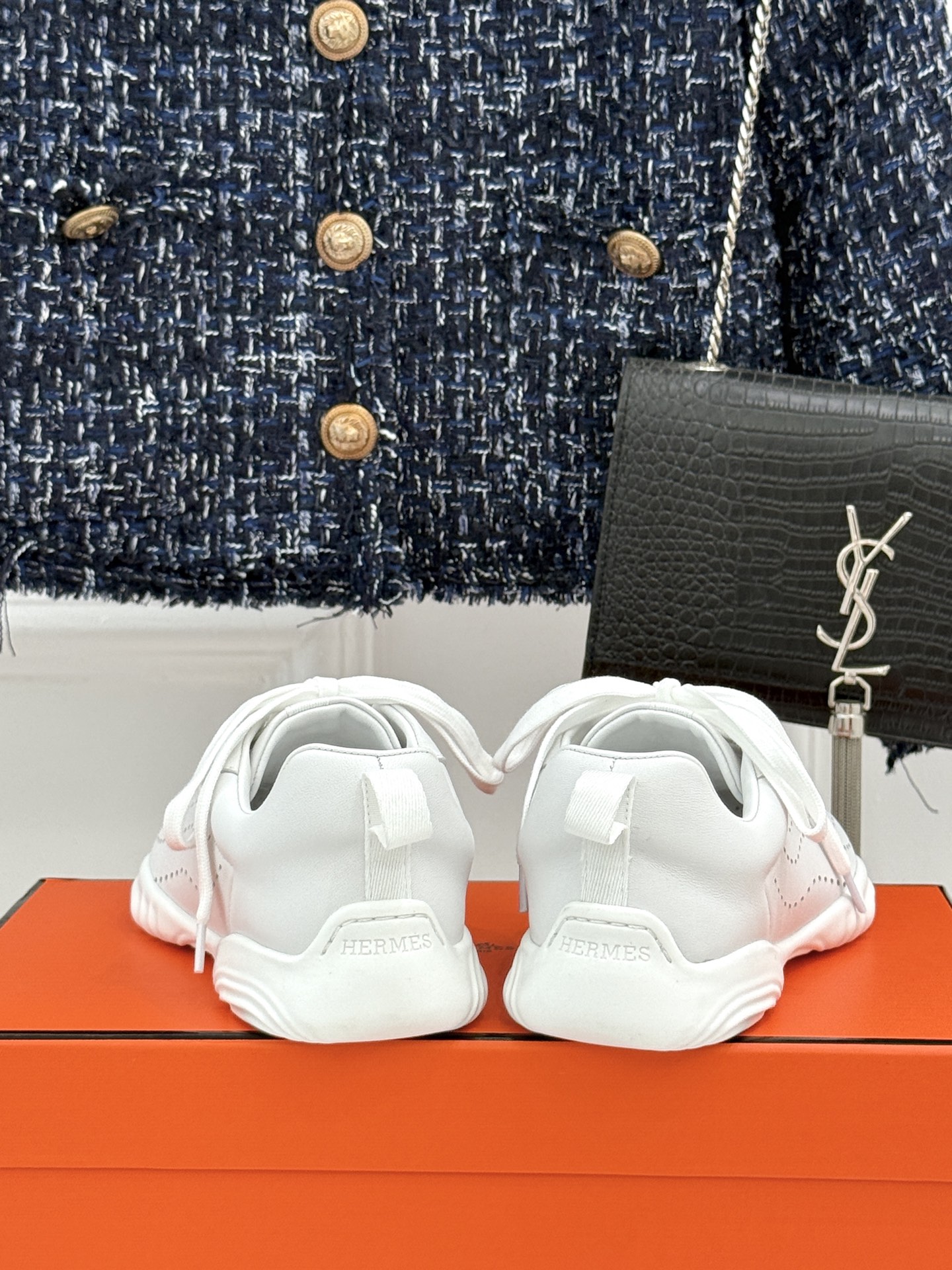 Hermes Style Black Leather Women's Shoes Women's Shoes Women's Shoes detail image 6 from source 786055