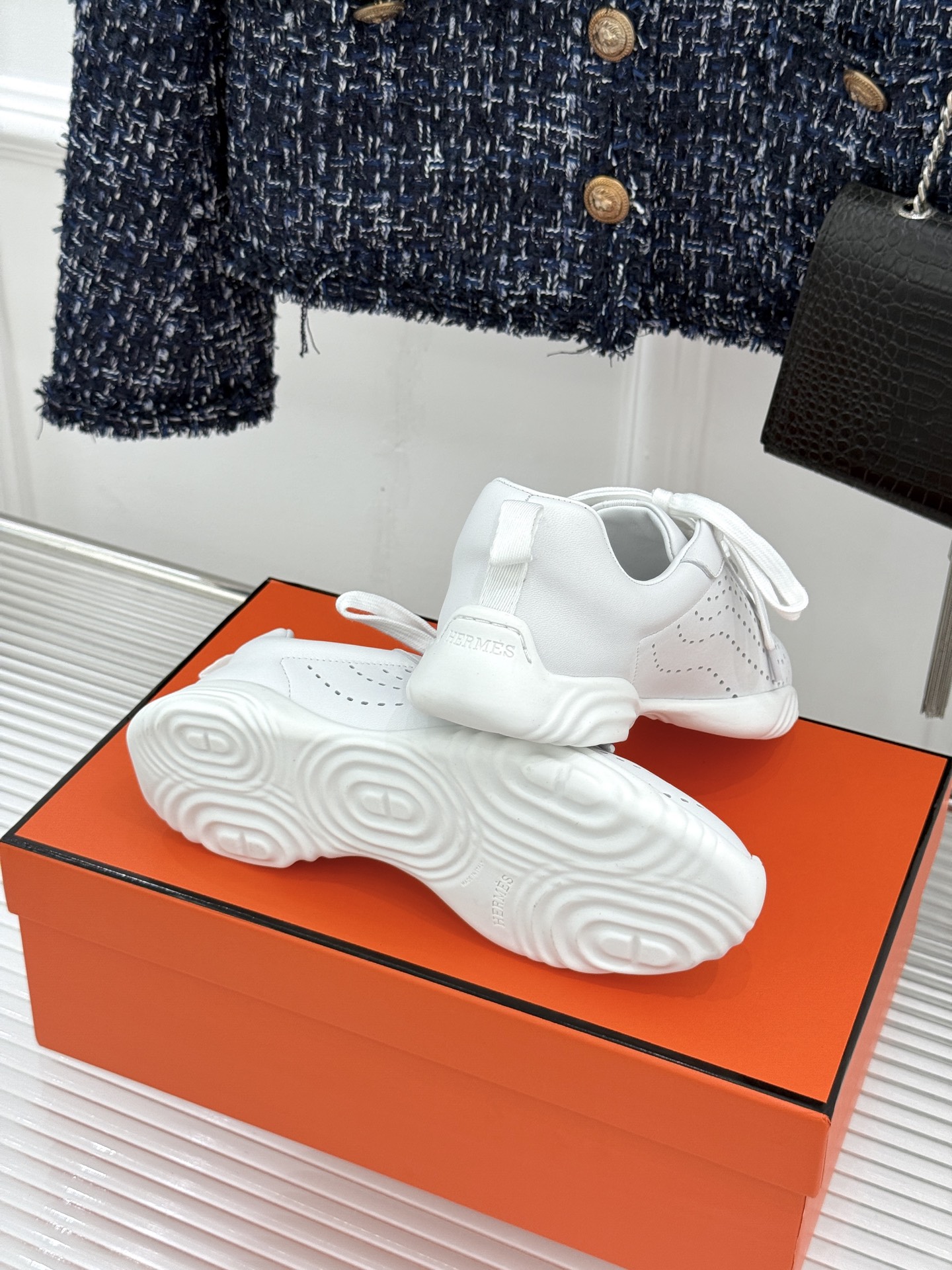 Hermes Style Black Leather Women's Shoes Women's Shoes Women's Shoes detail image 9 from source 786055